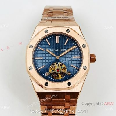 Copy Audemars Piguet Tourbillon Royal Oak Men Watch Rose Gold Case