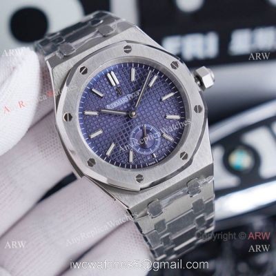 New Audemars Piguet 1252 Royal Oak Replica Watch Blue Dial Stainless Steel 42mm