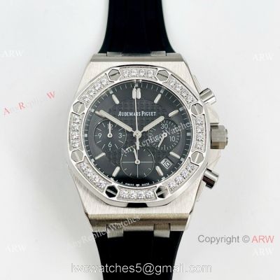 Knockoff Audemars Piguet Lady-Royal Oak Offshore Watch Diamond and Black