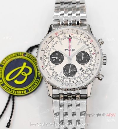 GF V2 Replica Breitling Navitimer B01 Chronograph Watch Panda Dial  Best 1:1 Watches