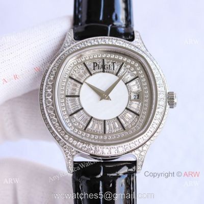 TW Factory Piaget Black-Tie Stainless Steel Diamond Watch 41mm