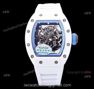 KV Factory Richard Mille RM 055 White Ceramic Watch Best Copy