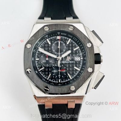 High-end Copy Audemars Piguet Offshore Chronograph Watch Black Bezel