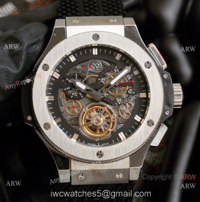 2021 Copy Hublot Big Bang Tourbillon 45mm Watches Stainless Steel