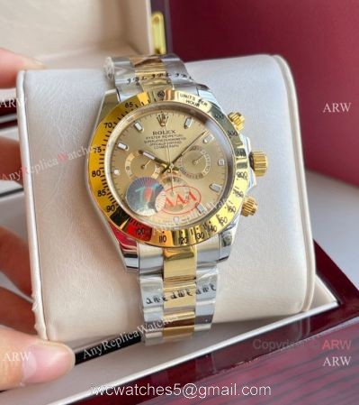 Rolex Comograph Daytona Replica Watch 43mm Two Tone Case