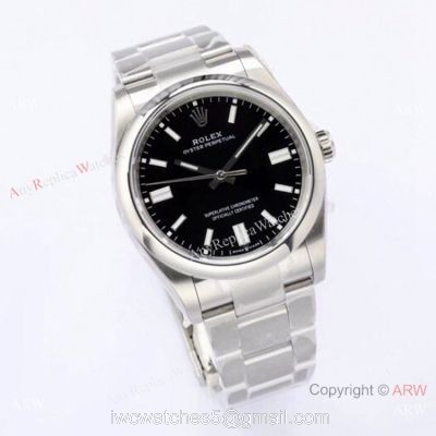 2020 Newest! Swiss Grade Copy Rolex Oyster Perpetual 36MM EWF 3230 Men Watch Black Dial