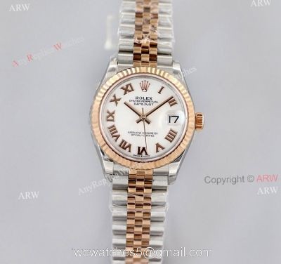 1:1 Best Copy Rolex Datejust White Face With Roman Markers Ew Factory Watch