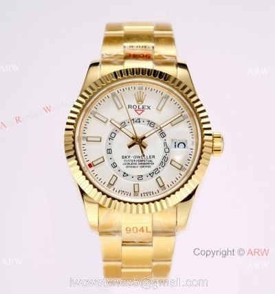 New AI Factory Rolex Sky-Dweller 42mm 326938 White Face Watch Rolex 1:1 Replica Watch