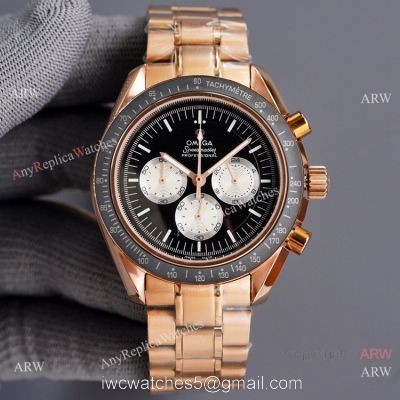 New Copy Omega Speedmaster Watch VK Quartz Rose Gold Watch
