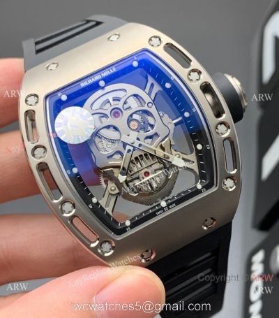 ZF Factory Richard Mille RM 052 Skull Tourbillon Watch Titanium