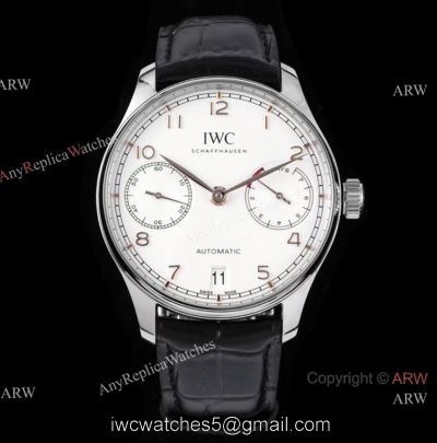 ZF Factory 1:1 Super Clone IWC Portugieser 7 Days Men Watch Rose Gold Arabic Dial