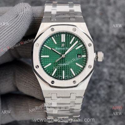 NEW! Audemars Piguet Royal Oak 15500 41mm Automatic Watches New Olive Green Dial