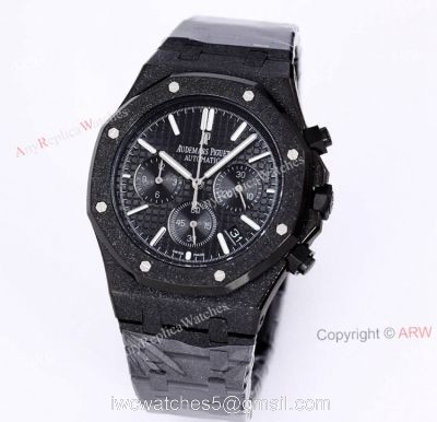 New Frosted Gold AP Watch Royal Oak All Black Chronograph Dial For Men Size 41mm High End Replica