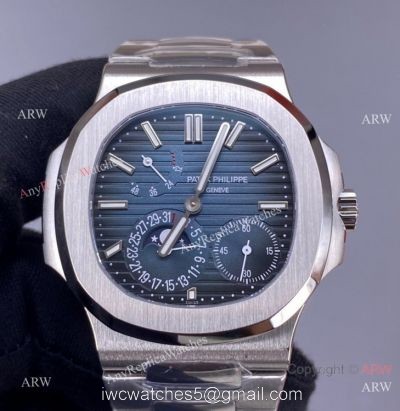 (PF Factory) Swiss Grade One Patek Philippe Nautilus Moon phase Multifunction Watch 2021 New