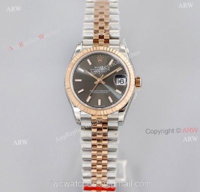 1:1 EWF Rolex Rhodium Datejust 31mm Super Clone Rolex Watch