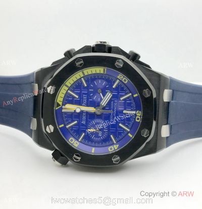 Copy Audemars Piguet Royal Oak Offshore Diver Chronograph Watch BlackBlue