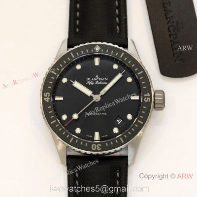 Swiss Grade Replica Blancpain Fifty Fathoms Bathyscaphe GF 1-1 Cal.1315 Watch Black Ceramic