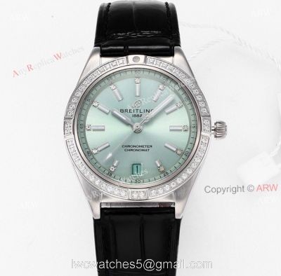 Buy Breitling Chronomat 36 Green Dial Watches Replica Online