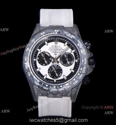 NEW! Super Clone TW Rolex DIW NTPT Carbon Daytona 7750 Watch Panda Dial