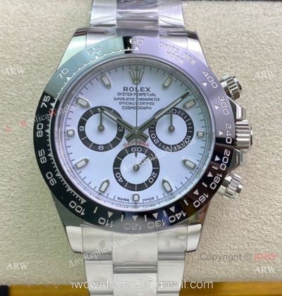 1:1 Best Copy Clean Factory Rolex Daytona Clean 4130 Chrono Watch 116500ln 904L Steel White 40mm
