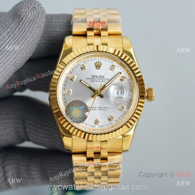 Swiss Quality Rolex Datejust II Citizen 8215 Watch Yellow Gold Jubilee Diamond Markers