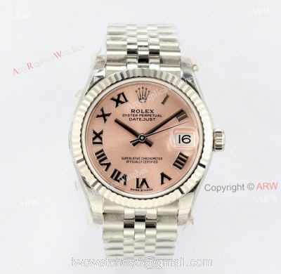 1:1 Pink Face Rolex Datejust 31 EW Factroy Replica Watches