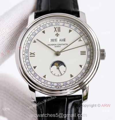 TWS Factory Swiss Replica Vacheron Constantin 3100v Historiques Calendrier Complet 1948 Watch White Dial