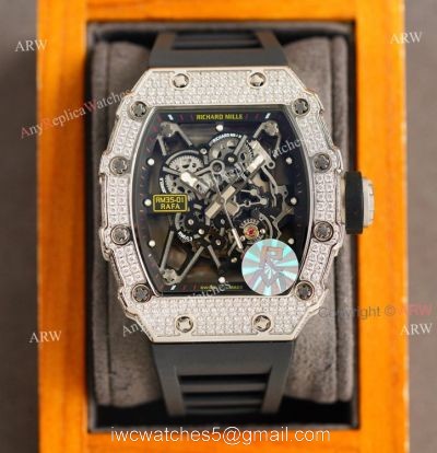 (RM Factory) Richard Mille RM 35-01 Rafa Diamond Watch Replica