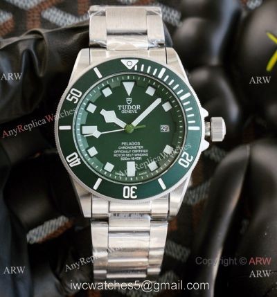 Clone Tudor Pelagos Green Dial Stainless Steel Men Watches 42mm