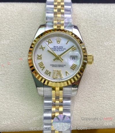 Swiss Rolex Lady-Datejust 28 279174 Watch Two Tone MOP Dial