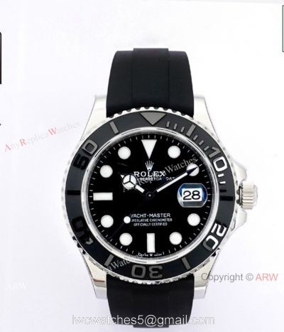(EW) Super Clone Rolex Yachtmaster 42mm Stainless Steel Watch EWF Swiss 3235 Movement