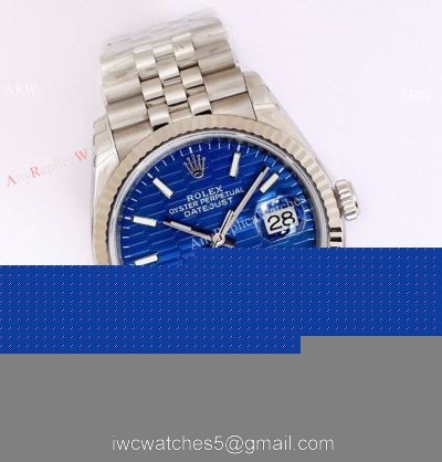 (EW)2021 New Rolex Datejust 36 EWF 3235 Movement Watch Ss Blue Motif Dial for Men