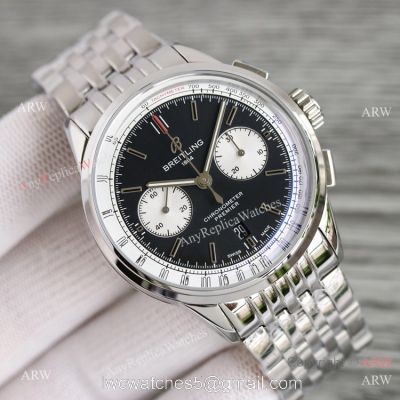 Swiss Replica Breitling Premier BLS A7750 Chrono 42mm Watch White Sub-dials