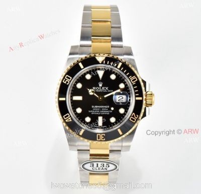 Clean Factory Rolex Submariner Date 116613LN Black Dial 904L Swiss 3135 Replica Watch