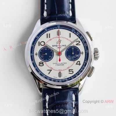 GF Factory Breitling Premier B01 Bentley Limited Edition Watch A7750 Blue Arabic Markers 42mm