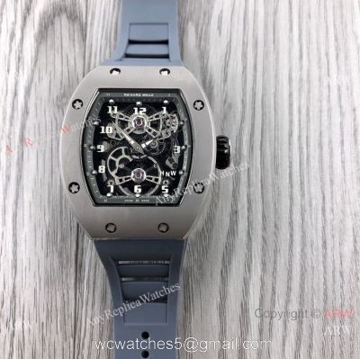 Swiss Richard Mille RM17-01 Tourbillion Watch Titanium Case