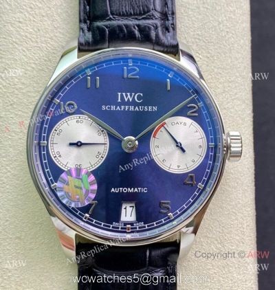 ZF Factory IWC Portugieser 7 Days Bucherer Blue Dial Watches 42mm