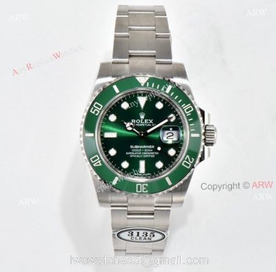 Clean Factory Submariner V4 Hulk 116610LV Super Clone Rolex Watches 40mm