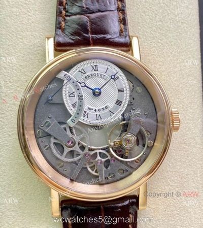 2021 New ZF Factory Breguet Tradition Quantieme Retrograde 7097 Rose Gold Watch 1:1 Super Clone