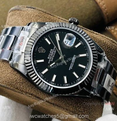 Swiss Copy Rolex Datejust 41 &8216;Black Venom DR Factory 2824 Watch Solid Black