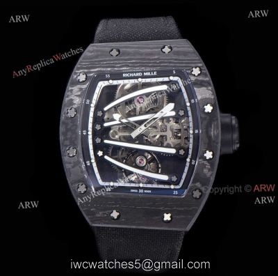 Yohan Blake Richard Mille 59-01 Black TPT Carbon Replica Watch