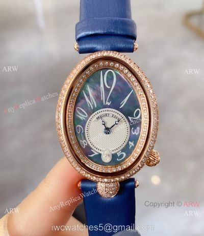 Breguet Reine De Naples Rose Gold MOP Dial Watch Lady Size