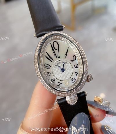 Breguet Reine De Naples White Mother of Pearl Dial Watch Lady Size 28mm