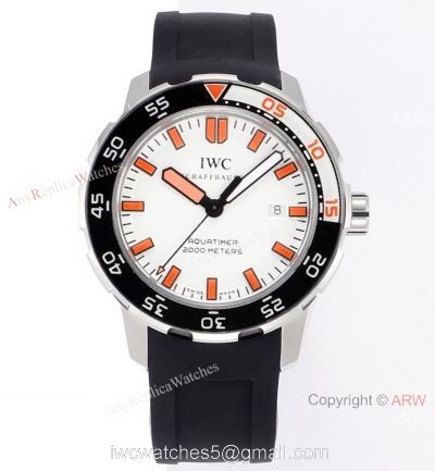 JVS Factory IWC Aquatimer 2000 Orange Edition Rubber Band AAA Replica 2022 New!