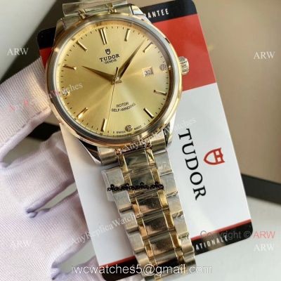 Swiss Quality Copy Tudor Geneve Ultra-thin Champagne Dial Watches