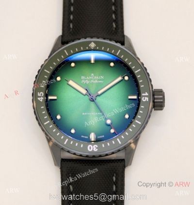 GF Factory Blancpain Fifty Fathoms Bathyscaphe Ceramic Green Dial