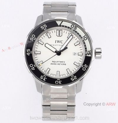 JVS Factory IWC Aquatimer Automatic 2000 Stainless Steel White Replica Watch  2022 New!