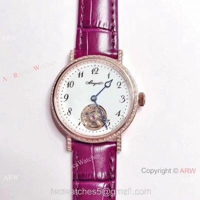 New Copy Breguet Classique Tourbillon Diamond Case Watch Women 32mm