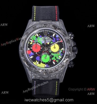 NEW! TW Factory Replica Rolex diw Cosmograph Daytona 40mm Watch NTPT Carbon Motley Face