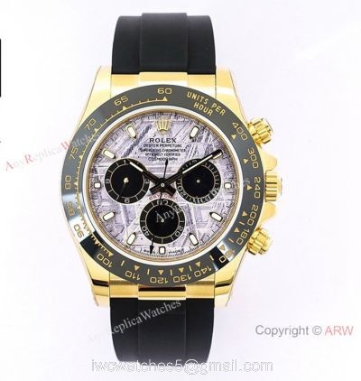 (EW) Swiss Copy Rolex Cosmograph Daytona MeteoriteGold 116518ln EWF 7750 Watch 40mm for Men